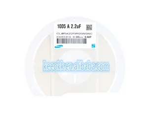 50 pcs/lot原装0402贴片电容6.3V 2.2uf 20% X5R cl05a225mq5nnnnc