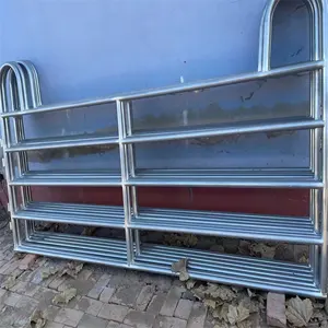 Gegalvaniseerde Pijp Gebruikt Paardenhekwerk Ranch Vinyl Bewaker 3Rail Paard Drie Rail Hek