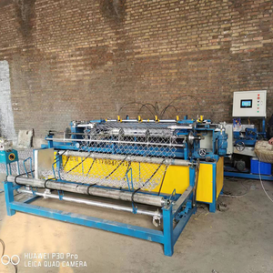 <strong>Diamond</strong> Metal Mesh PLC Control High Rigidity Automatic Double Wire Chain Link Fence <strong>Making</strong> <strong>Machine</strong> - Product Image 5