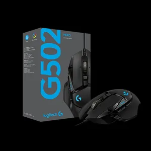 2023 en orijinal Logitech G502 kablolu oyun fare 16000 DPI bilgisayar PC Logitech oyun fare 11 düğmeler ile