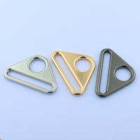 Anneau triangulaire en zinc Qiannuo Qn28 20/25/32/38/50mm, ajusteur de sangle, connecteur de sac, fermoirs, accessoires durables pour ceintures et sangles.
