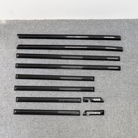 Bandes de garniture latérale en fibre de carbone véritable pour Mercedes Classe G W463, style B, protection des panneaux de moulures de portes extérieures