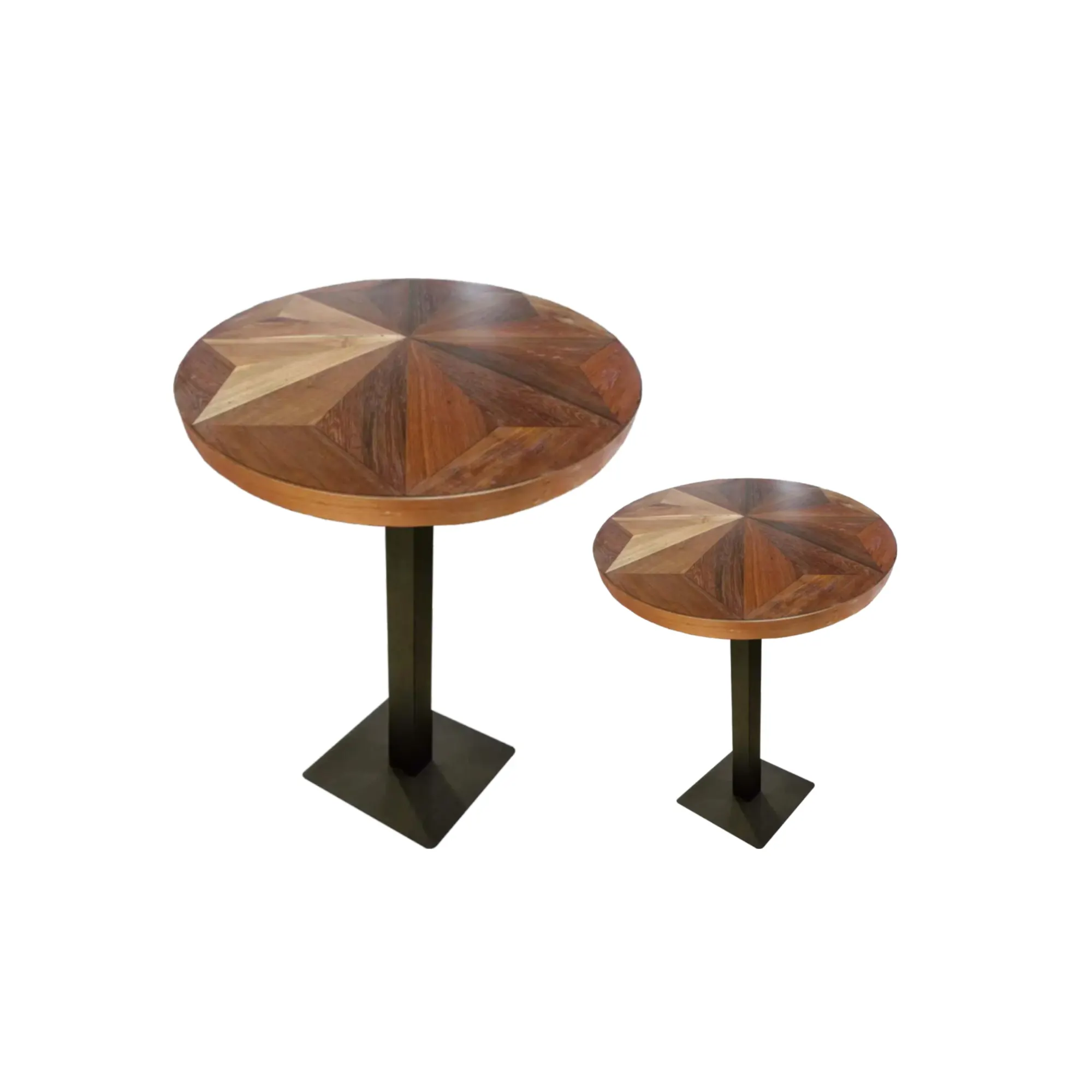 आधुनिक डिजाइन होम फर्नीचर फिर से दावा किया जाता है रीसायकल टेक लकड़ी एस्टेला राउंड टॉप लैमिनेटेड टेबल थोक मूल्य थोक मूल्य