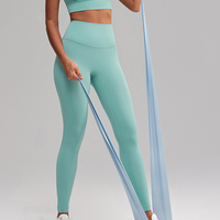 Leggings de fitness respirants extensibles dans quatre directions sans coutures visibles pour femme, effet galbant et rehausseur de fessiers, idéal pour le yoga – Grande Vente