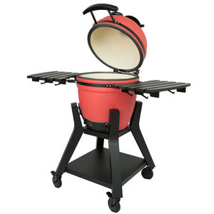 Ahumador Kamado de Cerámica de 18 Pulgadas de la Serie Premium de Auplex, Parrilla para Barbacoa al Aire Libre, Carro de <span class=keywords><strong>Acero</strong></span> Inoxidable, <span class=keywords><strong>Asador</strong></span> de Carbón Multifunción - Product Image 5