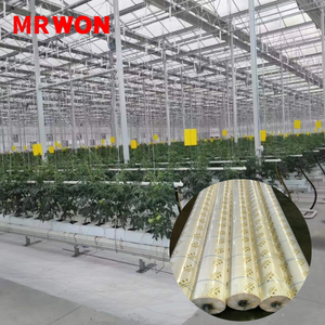 Tissu réfléchissant blanc WON, barrière anti-mauvaises herbes, couverture du <span class=keywords><strong>sol</strong></span>, tapis anti-mauvaises herbes tissé réfléchissant personnalisé pour serre, 10 à 20 ans - Product Image 5