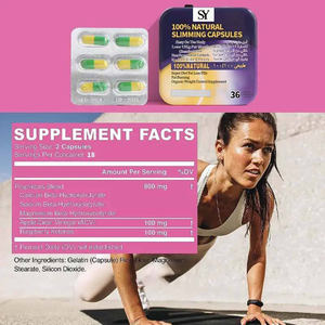 Pil penurun lemak cepat bermerek kustom pengendali berat badan meningkatkan pencernaan penekan <span class=keywords><strong>100</strong></span>% kapsul pelangsing alami 36 topi - Product Image 2