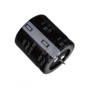 Condensateur original 680 uF à montage traversant EET-UQ2E681KA CAP ALUM 680UF 20% 250V SNAP TH - Product Image 1