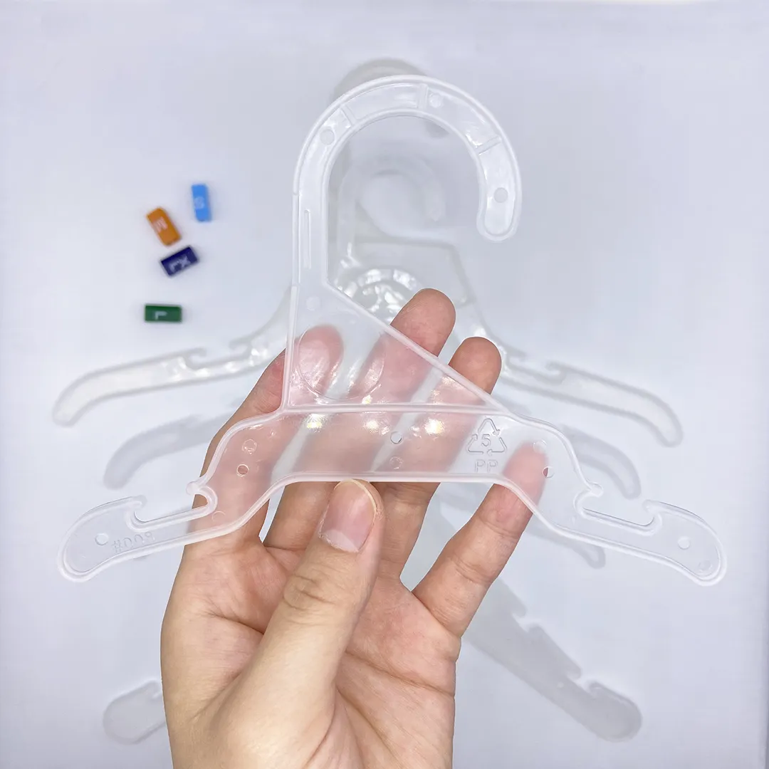 customized transparent acrylic hanger plastic pants clothes hanger plastic white hanger for clothing