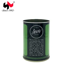 empty round metal cans food tin for wine drinking alcohol packing