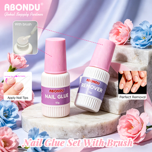 ABONDU <span class=keywords><strong>Pegamento</strong></span> Líquido Rosa Personalizado para <span class=keywords><strong>Uñas</strong></span> con Kit <span class=keywords><strong>de</strong></span> Remoción, Sin Necesidad <span class=keywords><strong>de</strong></span> Hornear, Diseño Personalizado <span class=keywords><strong>de</strong></span> Fábrica para <span class=keywords><strong>Uñas</strong></span> - Product Image 1