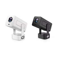 Mini projecteur 350 lumens ANSI 1080P DLP portable pour cinéma maison avec haut-parleurs intégrés