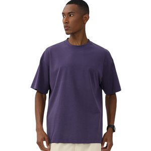 2025 venta al por mayor camiseta lisa Unisex algodón en blanco camiseta de gran tamaño 240G peso pesado logotipo personalizado camiseta para hombres - Product Image 4