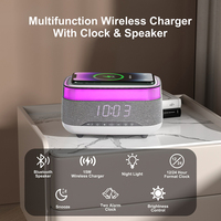 2026 Nieuwe Multifunctionele Smart Bluetooth Speaker met Draadloze Oplader en Wekker