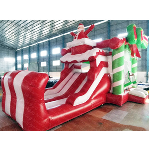 <b>Inflatable</b> Bouncer Castle Christmas <b>House</b> Commercial Customized Xmas Decoration 1 Piece Xmas <b>House</b> Commercial Wholesale I - Product Image 1