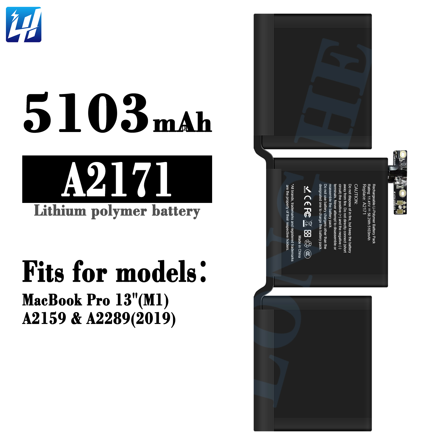 pour MacBook Pro 13" (M1) A2159 et A2289 (2019)