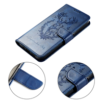 Casing Kulit PU Lipat untuk Samsung Galaxy S26 S25 S23 S24 Ultra S22 S21 Plus S20 FE + Note 20 10 9 Dompet Kartu Embossing Tas Ponsel