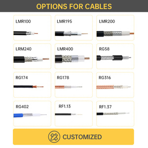 Câble coaxial RF personnalisé <span class=keywords><strong>10m</strong></span> RG58 cavalier N femelle vers <span class=keywords><strong>SMA</strong></span> mâle 50ohm câble d'antenne d'extension à faible perte pour la communication de signal - Product Image 4
