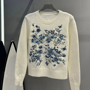 Maglione lavorato a maglia Casual a maniche lunghe lavorato a maglia primavera e autunno Pullover da donna - Product Image 3