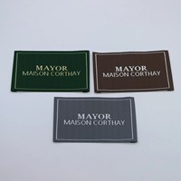 Étiquettes de marque en satin tissé brodé avec logo personnalisé de haute qualité OWIDEA pour vêtements, sacs, chaussures et chapeaux, style à coudre