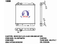 Radiateur de camion sur mesure en gros pour Isuzu Nkr66 ELF 1998-2002, refroidissement moteur, usine de Guangzhou 8972410820 
 8973874681 2140089TG1