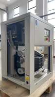 Compresseur d'air à spirale sans huile YiBang 5,5 kW 560 L/min 8 bars 380 V 50 Hz avec séchage par membrane et conversion de fréquence à aimant permanent, réservoir 24 L