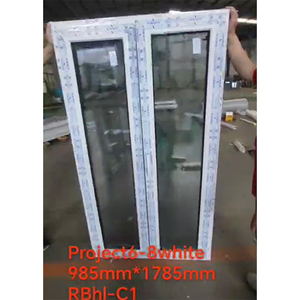 CHANGYI Australian Standard Tilt Turn <span class=keywords><strong>Double</strong></span> <span class=keywords><strong>Vitrage</strong></span> <span class=keywords><strong>PVC</strong></span> Fenêtres Design Moderne Style Pas Cher <span class=keywords><strong>Prix</strong></span> pour Cuisine Salle De Bains Application Balançoire - Product Image 2