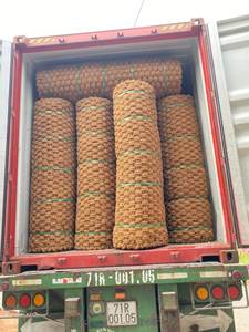 Vietnam Brand Eco-Friendly Bio-degradable High Standard <b>Coir</b> <b>Mats</b> Hand-Woven Coconut Fiber Rolls Geometric Classic Style <b>Door</b> - Product Image 5