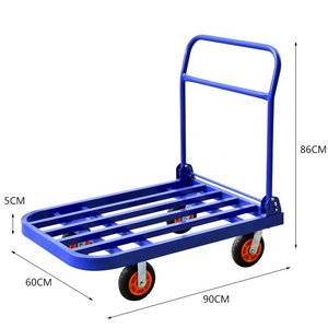 Troli Baja Lipat untuk Gudang, Gerobak Pindah Barang, Troli Supermarket - Product Image 1