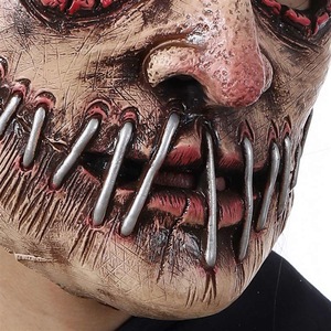 Masques de fête Masque de tête en latex Effrayant Costume d'Halloween Cosplay Accessoire de théâtre Masque facial fantaisie Costumes de mascarade pour enfants - Product Image 4