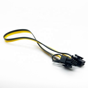 50cm PCIe 6 pin để 8 pin 6 + 2pin Power Adapter PCIe cáp mở rộng PCI-E kết nối đồ họa Video Card Cáp - Product Image 2