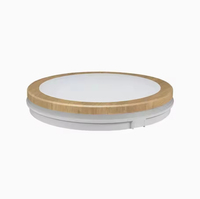 Plafonnier rond moderne pour chambre à coucher et salon, en ABS, avec éclairage LED, température de couleur 3000K-6500K, indice de protection IP33
