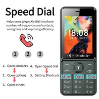 Mini Teléfono Móvil Desbloqueado, 4 Tarjetas SIM, 2,4 Pulgadas, 2G, GSM, 1200mAh, Ultra Larga Espera, Cámara FM, Linterna, Nuevo