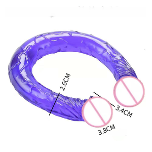 Dildo Extensible Grande de Doble Cabeza con Diseño de Dragón, Multicolor, para Masturbación y Masajes, Modelo Femenino Lara - Product Image 5