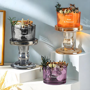 Vente en gros de gobelets à bougies en verre écologiques, porte-bougie d'aromathérapie sans feu pour la décoration de Noël à la maison, pot à bougie - Product Image 3