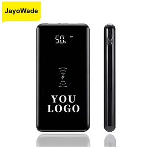 Factory Custom Wholesale Fast Charging Mobile Power Bank Slim 10000mAh Portable travel For iPhone Wireless Charger Power Adapter