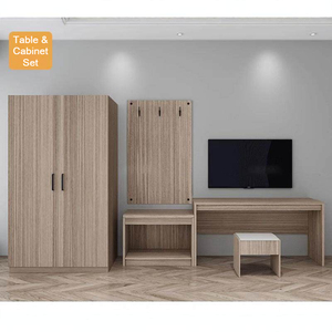 Hotel <b>TV</b> Cabinet Set with Hanging Board and Luggage Rack - Minimalist Modern Standard Room Complete Custom Furniture - Product Image 3