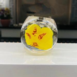 Tacchi a sfera chiari da <span class=keywords><strong>5</strong></span> <span class=keywords><strong>cm</strong></span> con fiori all'interno per la produzione di scarpe alla moda - Product Image 4