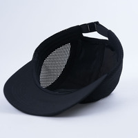 Casquette de camp réglable et personnalisée à cinq panneaux Casquette de camp tissée avec logo Couleur vierge Casquettes brodées personnalisées à 5 panneaux et chapeaux en nylon