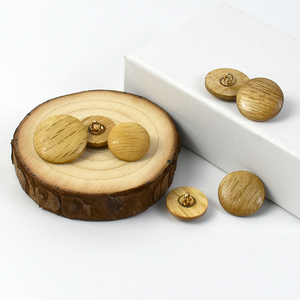 Nút trang trí hình rùa thời trang cổ điển Meetee CN054 thân thiện với môi trường, kích thước 18mm, chất liệu giả da, cán gỗ - Product Image 5