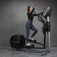 Elliptique manuel à résistance magnétique silencieux pour fitness en intérieur, usage domestique et hôtelier, entraînement cardio à faible impact pour tout le corps