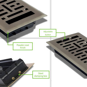 Grille de retour d'<span class=keywords><strong>air</strong></span> de plafond de registre de plancher de ventilation d'<span class=keywords><strong>air</strong></span> de galvanisation d'OEM à vendre - Product Image 4
