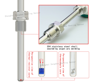 Взрывозащищенный цифровой термометр-преобразователь температуры Pt100 OEM USB для пищевых продуктов, датчики температуры - Product Image 3