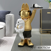 Offre Spéciale astronaute Figurines résine espace lapin Statue pour bureau à domicile chambre d'enfants décoration de bureau cadeau