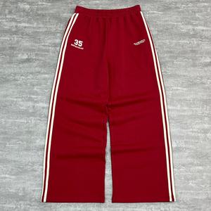 Pantalons de survêtement rayés personnalisés streetwear, pantalons de survêtement en molleton français de designer, pantalons de survêtement larges et lourds en coton, pantalons de survêtement baggy pour hommes - Product Image 1