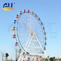 Manège de parc d'attractions de type grande roue de 42 m, très attractif pour les places urbaines en plein air, à vendre