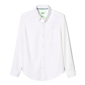Camisa Escolar de Manga Larga con Cuello Alto para Niñas de Secundaria, la Más Vendida, en Tela de Poliéster/Algodón (POLYVISCOSE) - Product Image 1