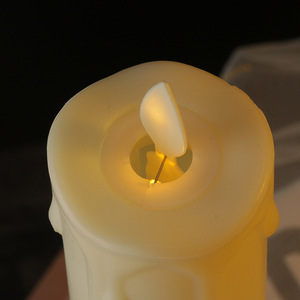 Venta al por mayor: Velas LED de plástico con efecto de llama danzante, las más populares, sin llama, para cenas. - Product Image 5