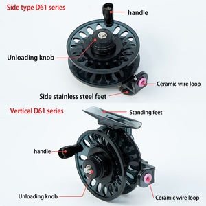 Moulinet de pêche à glace lisse 51MM/61MM, moulinet de lancer frontal d'hiver avec anneau de guidage - Product Image 2