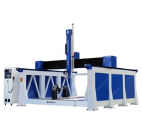 4 axe 3d EPS Voiture corps Moulage Sculpture Machine avec de coupe rotative pour Pilier Colonnes